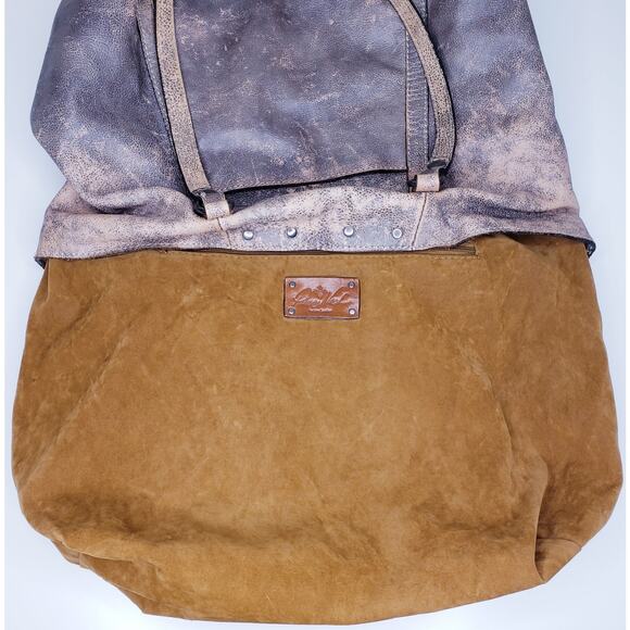 PATRICIA NASH XL Italian Leather Hobo Tote Shoulder Bag Purse Long Straps VGUC - Picture 3 of 16